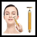 24K Gold Vibrating Face Massager – Instant Face Lift & Glow Tool